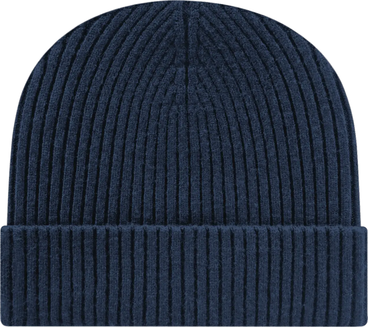 Cap America Ik8550 Premium Cuffed Knit Beanie - Navy
