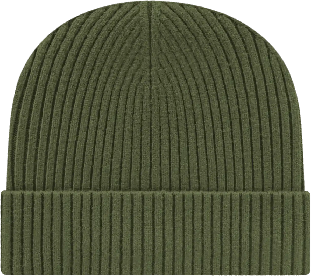 Cap America Ik8550 Premium Cuffed Knit Beanie - Olive - one Size Fits Most