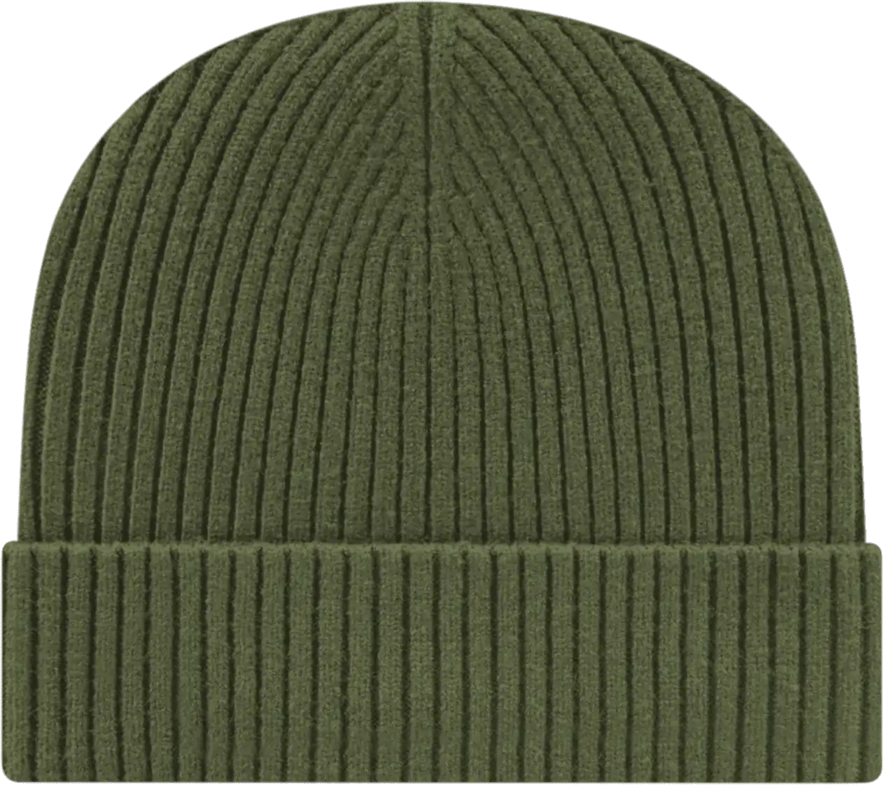 Cap America Ik8550 Premium Cuffed Knit Beanie - Olive - one Size Fits Most