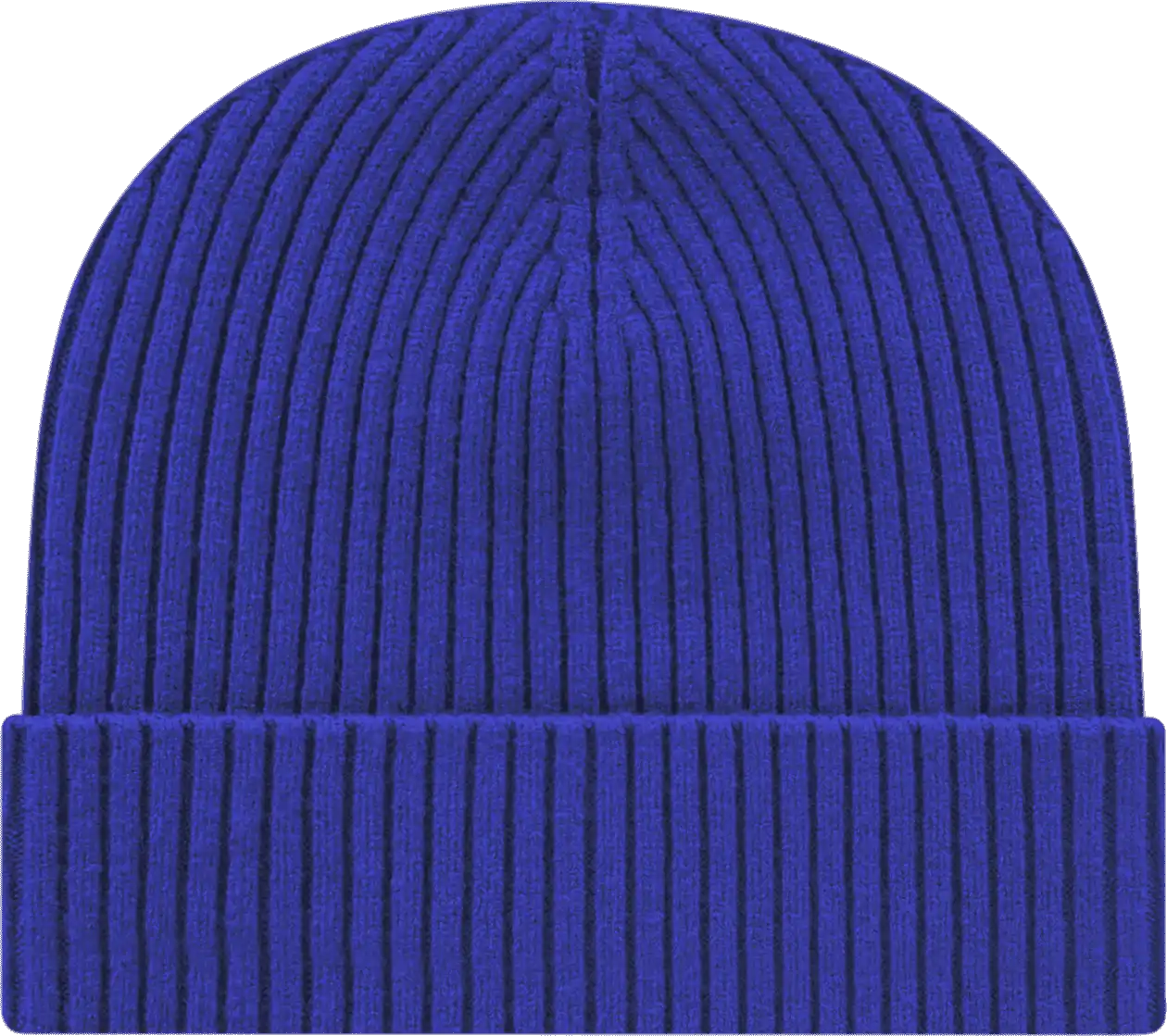 Cap America Ik8550 Premium Cuffed Knit Beanie - Royal - one Size Fits Most