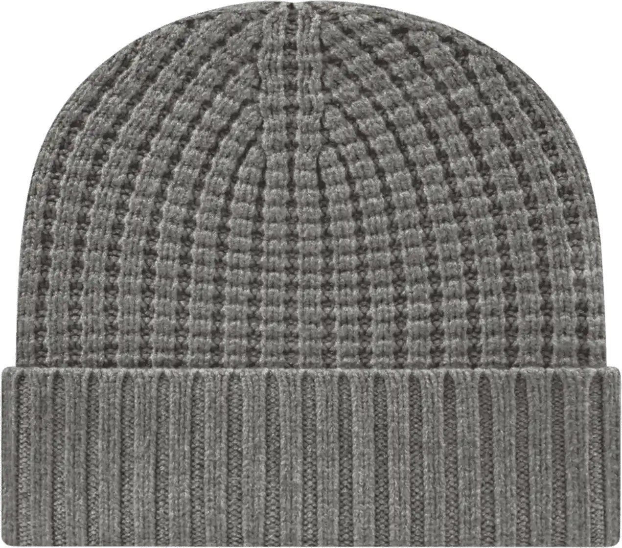 Cap America Ik8552 Premium Waffle Knit with Cuff - Heather - Gray / one Size Fits Most