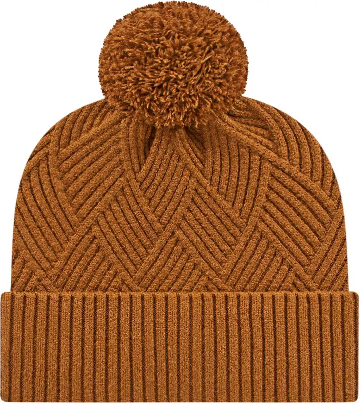 Cap America Ik8554 Premium Diagonal Weave Knit with Cuff Beanie - Cider - one Size Fits Most