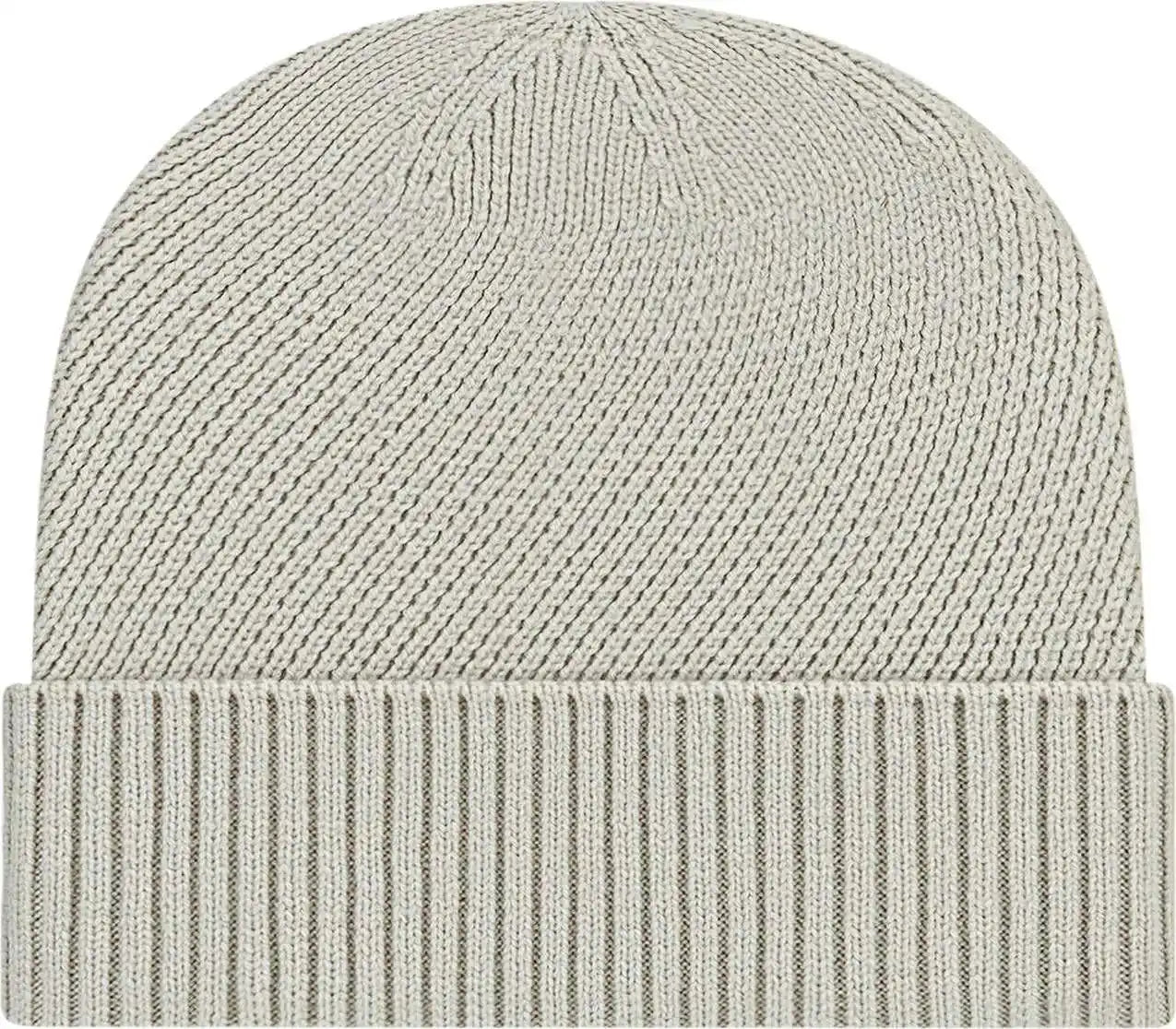 Cap America Ik8557 Premium Recycled Knit with Cuff Beanie Silver / one Size Fits Most