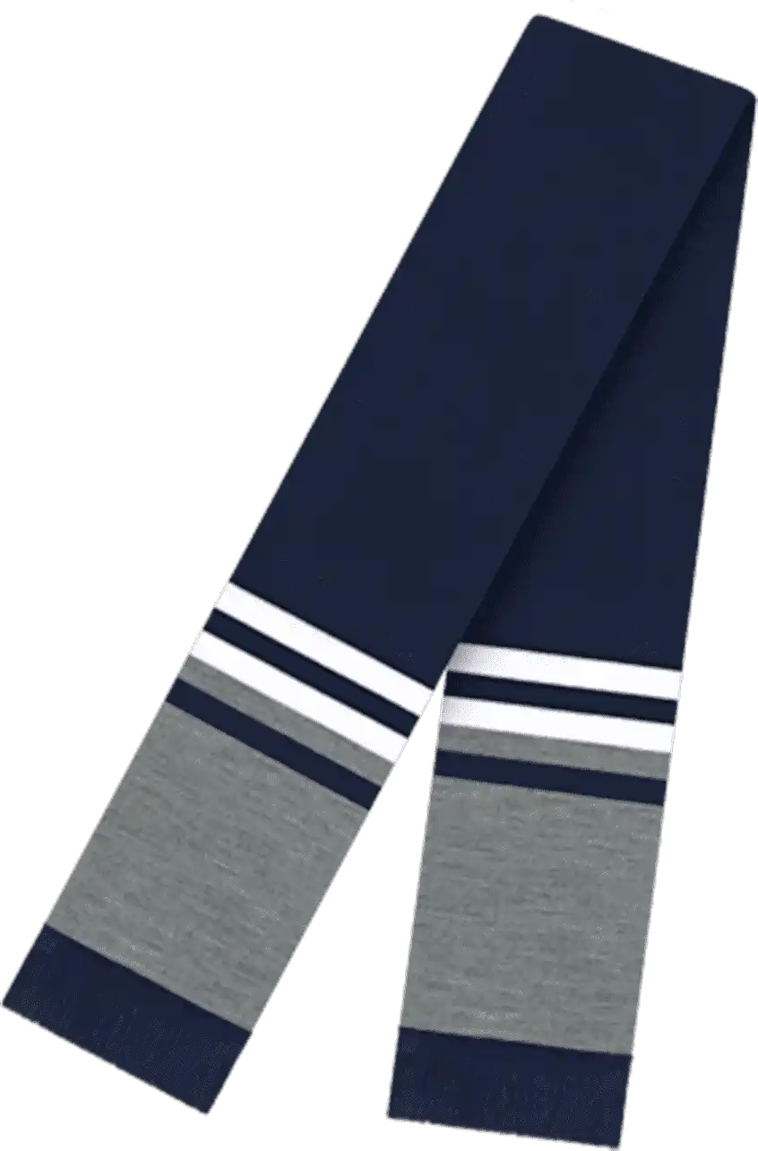 Cap America Rk60 Usa Made 60 Inch Scarf with Elite Fringe - True Navy - one Size Fits Most