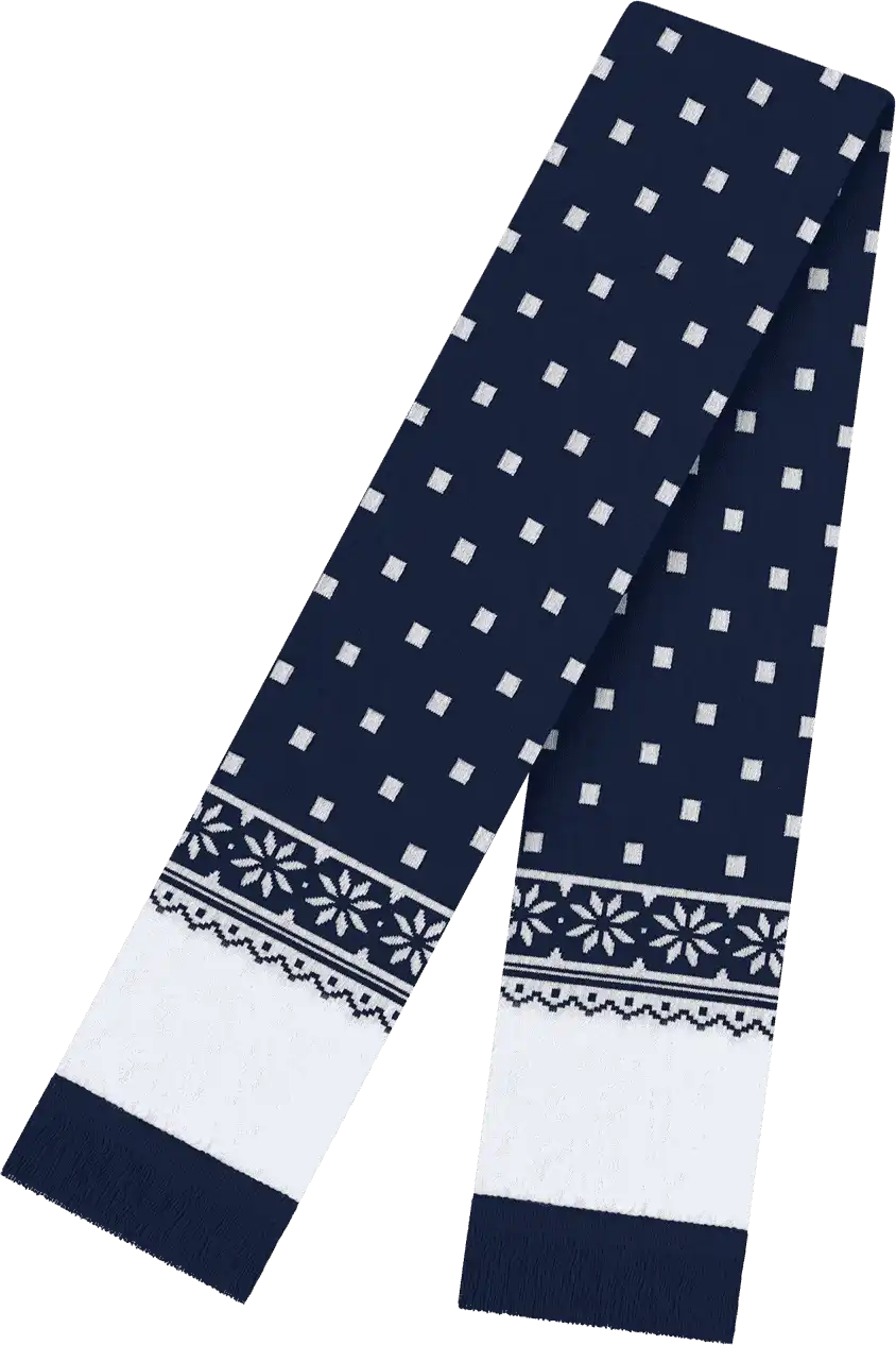 Cap America Rkf160 Snowflake Scarf - True Navy