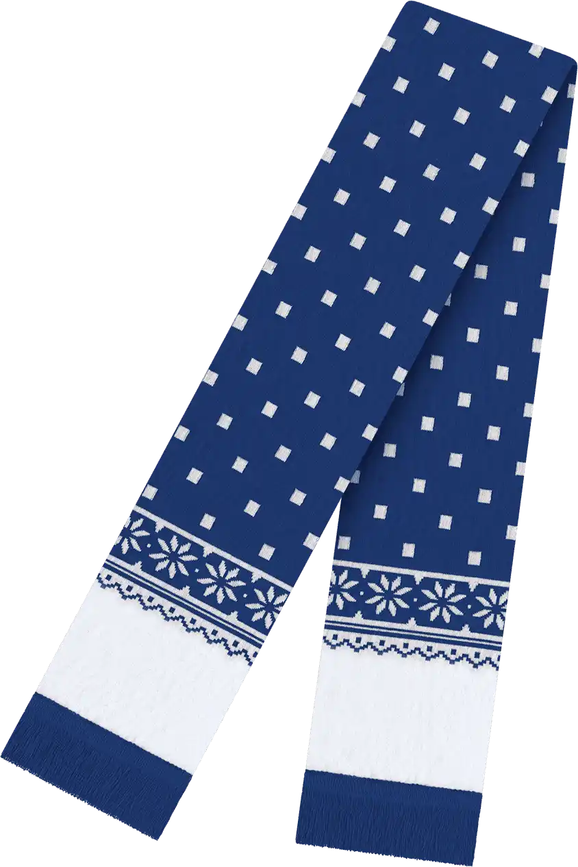 Cap America Rkf160 Snowflake Scarf - True Royal - one Size Fits Most