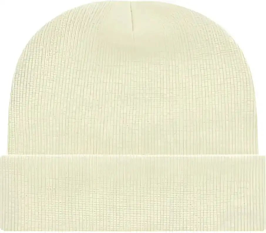 Cap America Tkn24 Usa Made 12’’ Cuffed Beanie Ivory / one Size Fits Most