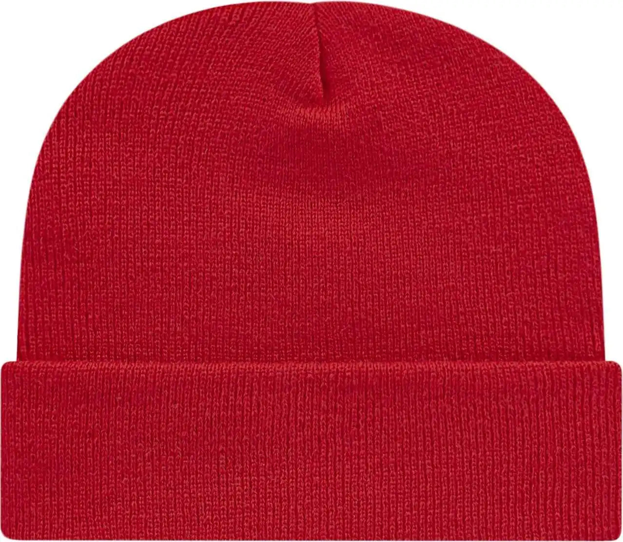 Cap America Tkn24 Usa Made Knit with Cuff Beanie Cardinal / one Size Fits Most