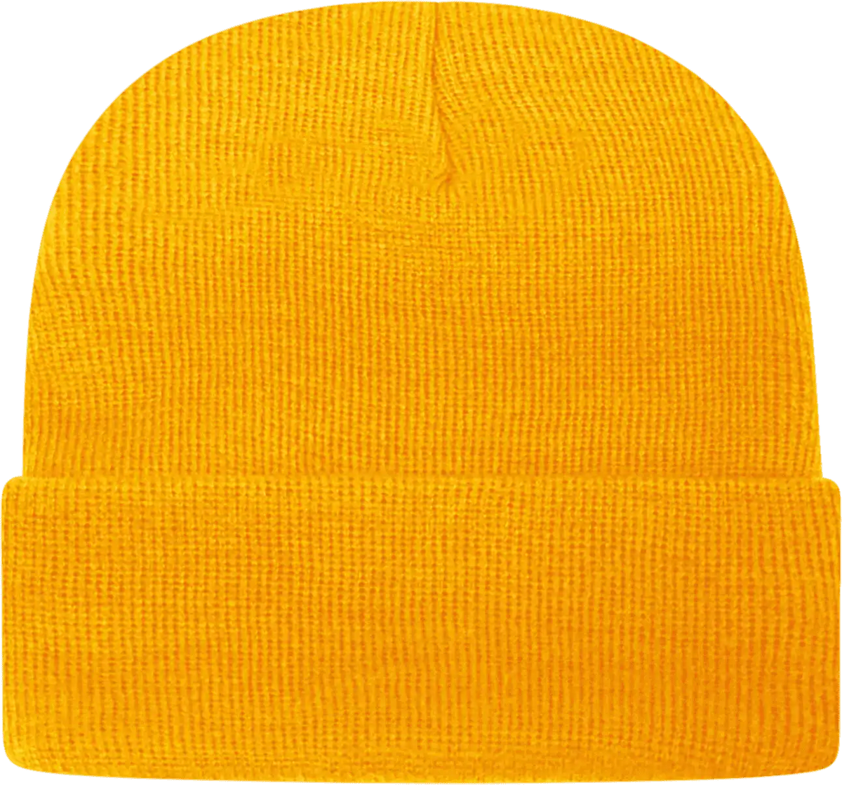 Cap America Tkn24 Usa Made Knit with Cuff Beanie - Gold - one Size Fits Most