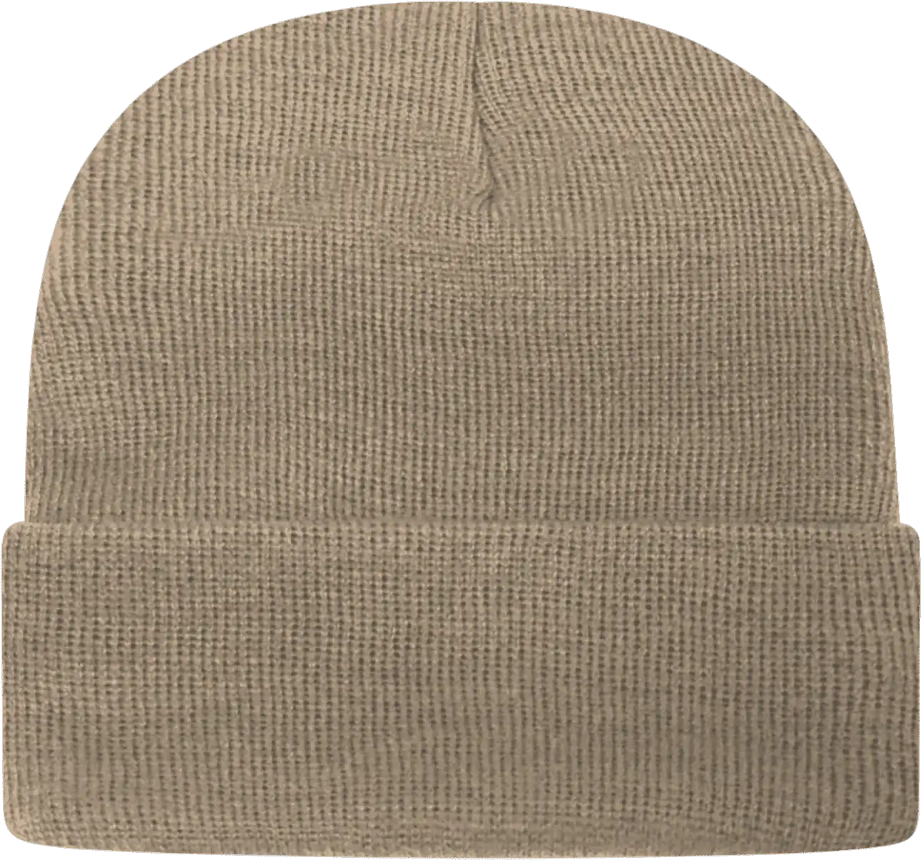 Cap America Tkn24 Usa Made Knit with Cuff Beanie - Khaki - one Size Fits Most