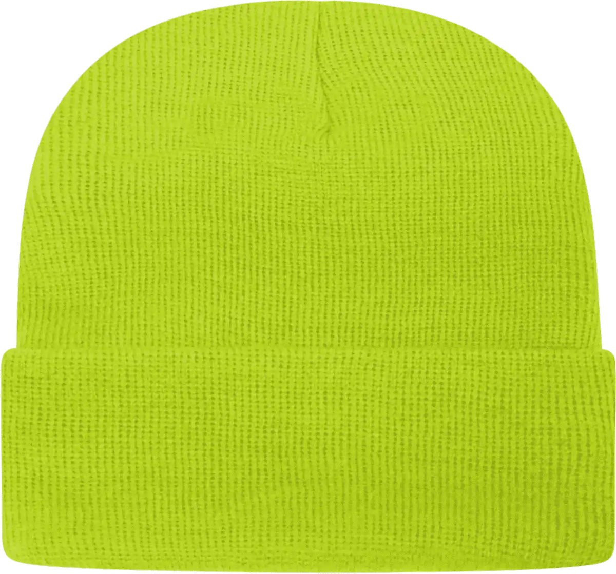 Cap America Tkn24 Usa Made Knit with Cuff Beanie Lime Shock / one Size Fits Most