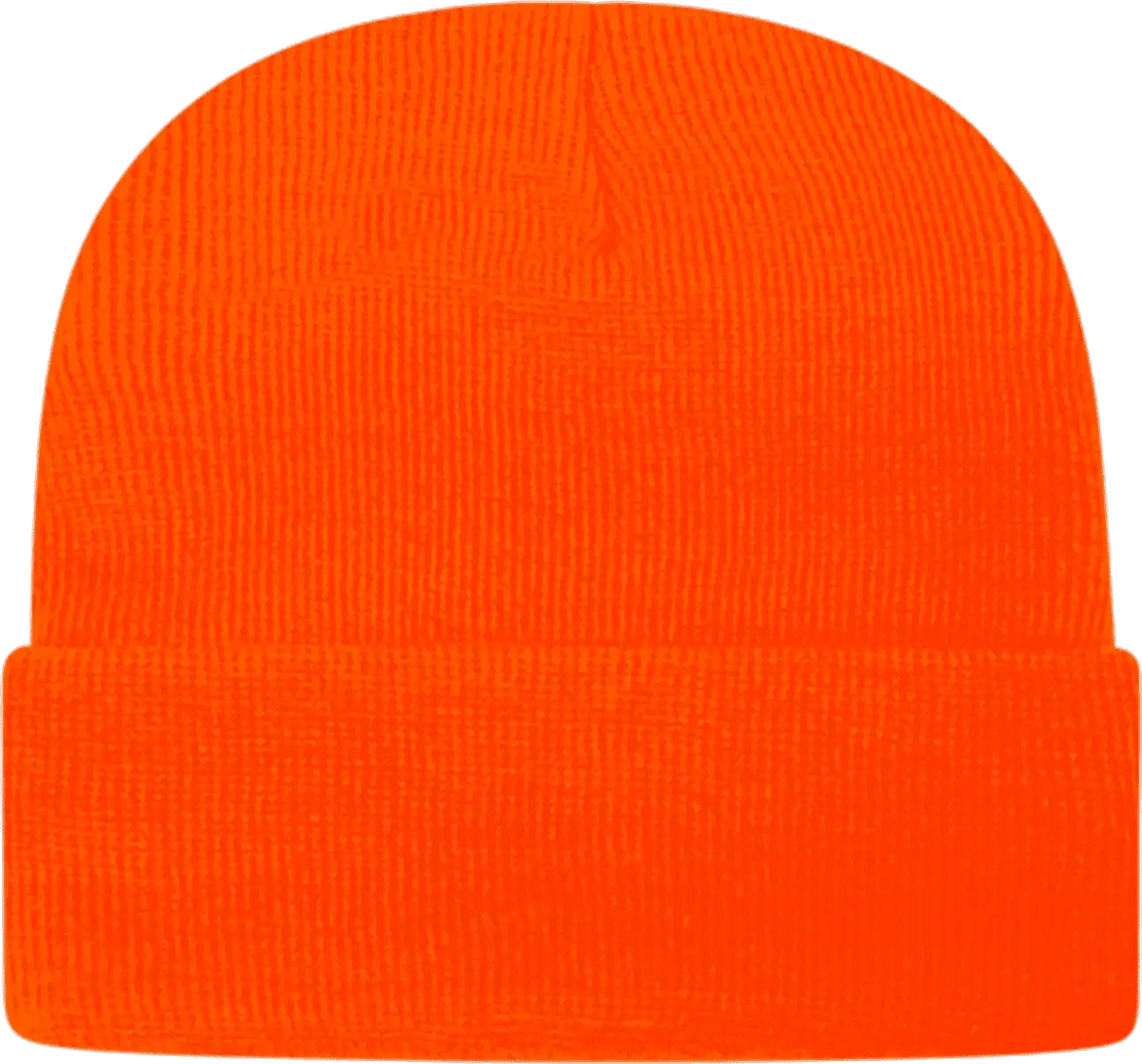 Cap America Tkn24 Usa Made Knit with Cuff Beanie - Neon Blaze - one Size Fits Most