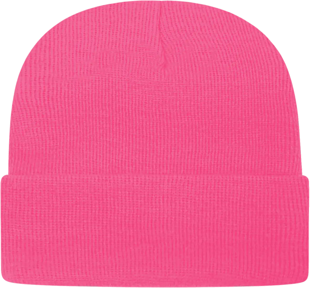 Cap America Tkn24 Usa Made Knit with Cuff Beanie Neon Pink / one Size Fits Most