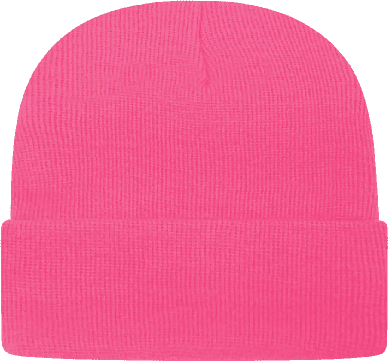 Cap America Tkn24 Usa Made Knit with Cuff Beanie Neon Pink / one Size Fits Most