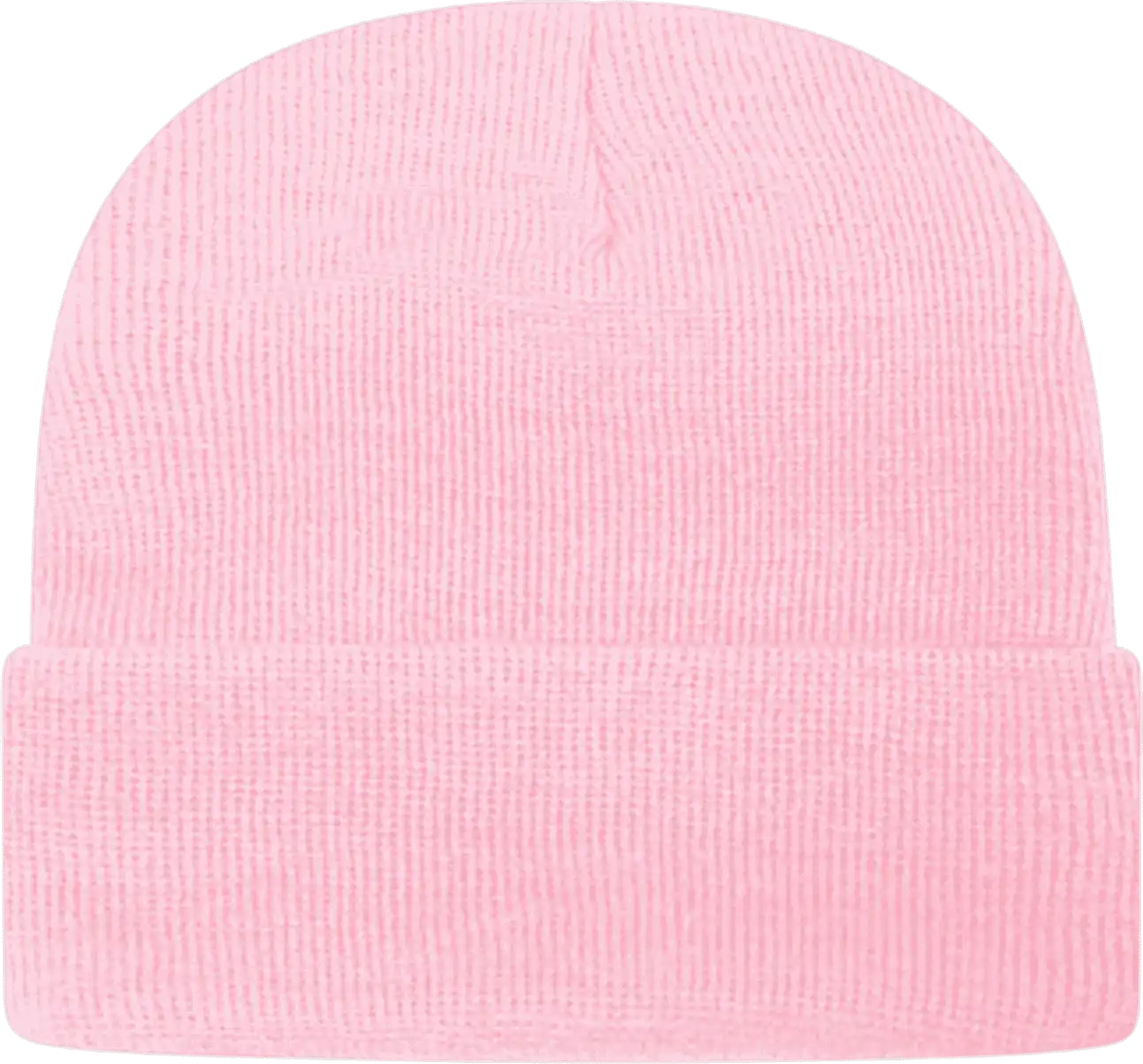 Cap America Tkn24 Usa Made Knit with Cuff Beanie - Pink - one Size Fits Most