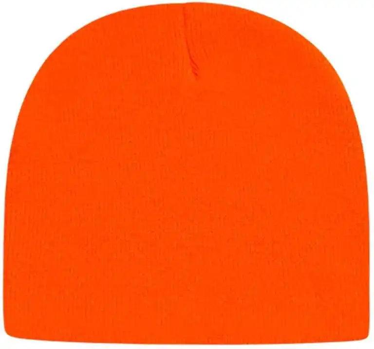 Cap America Tkn28 Usa Made 8 12’’ Beanie Neon Blaze Orange / one Size Fits Most