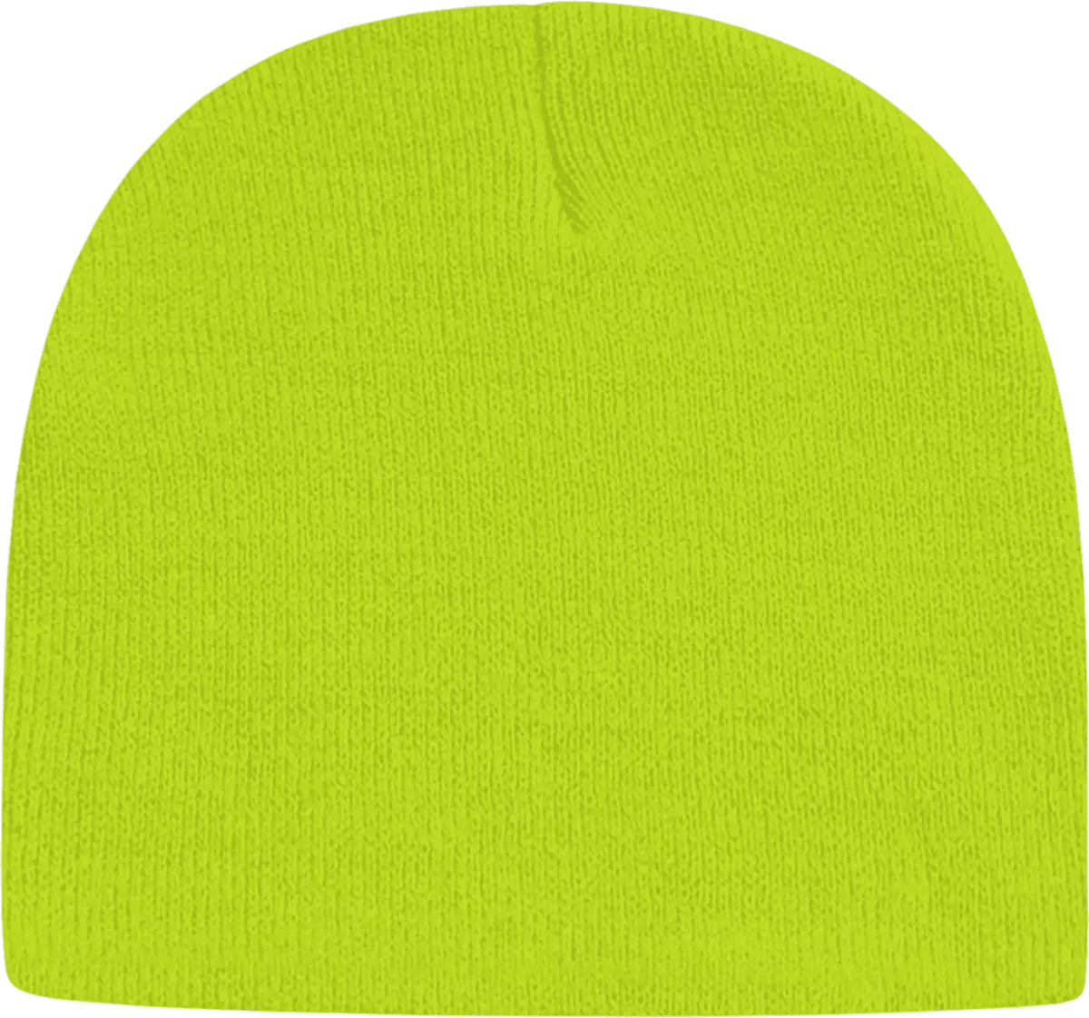 Cap America Tkn28 Usa Made Knit Beani - Lime Shock - one Size Fits Most