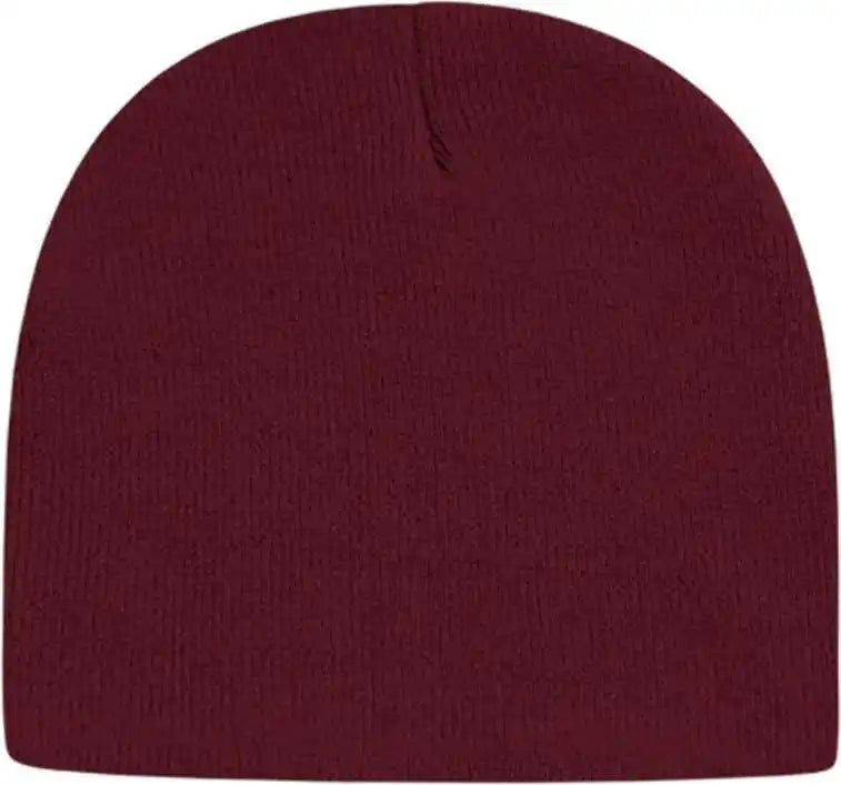 Cap America Tkn28 Usa Made Knit Beanie - Maroon - one Size Fits Most