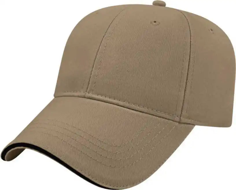 Cap America X200 x Tra Value Structured Sandwich Khaki Black / one Size Fits Most