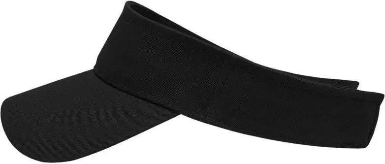 Cap America X400 x Tra Value Tennis Visor - Black - one Size Fits Most