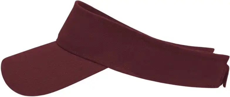Cap America X400 x Tra Value Tennis Visor - Maroon - one Size Fits Most