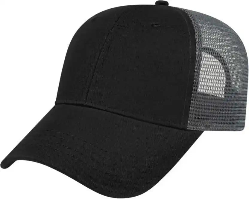 Cap America X500 x Tra Value Mesh Back Black Charcoal Dark Gray / one Size Fits Most