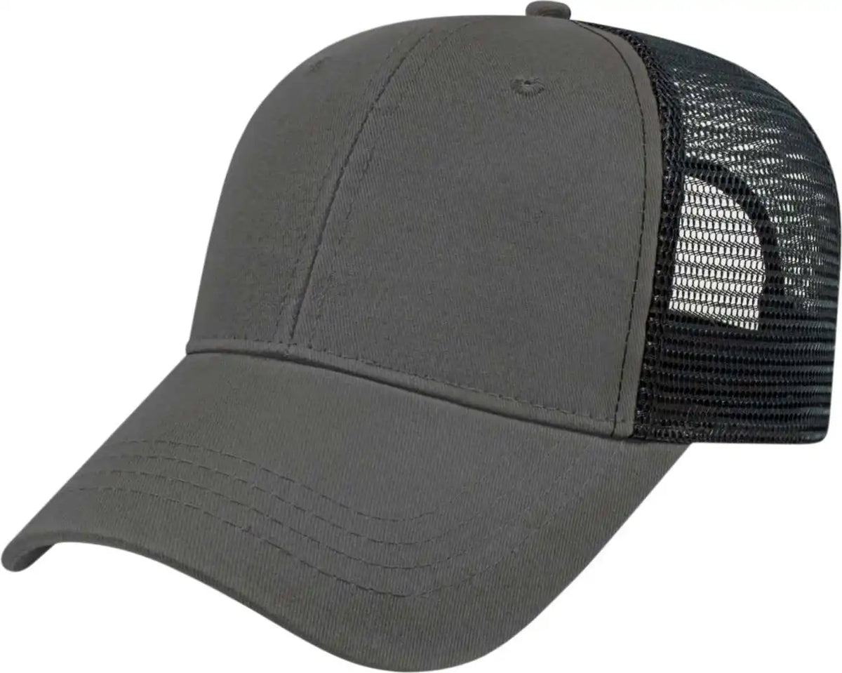 Cap America X500 x Tra Value Mesh Back - Charcoal Black - one Size Fits Most