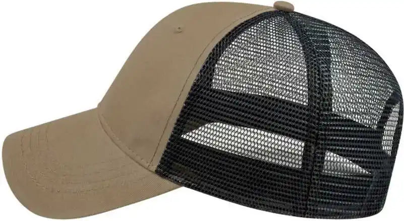 Cap America X500 x Tra Value Mesh Back Khaki Black / one Size Fits Most