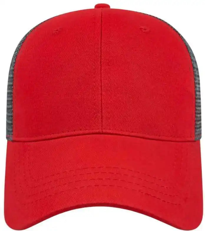 Cap America X500 x Tra Value Mesh Back Red Charcoal Dark Gray / one Size Fits Most
