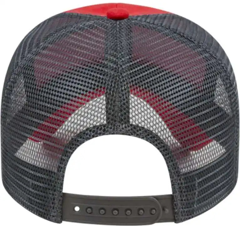 Cap America X500 x Tra Value Mesh Back Red Charcoal Dark Gray / one Size Fits Most