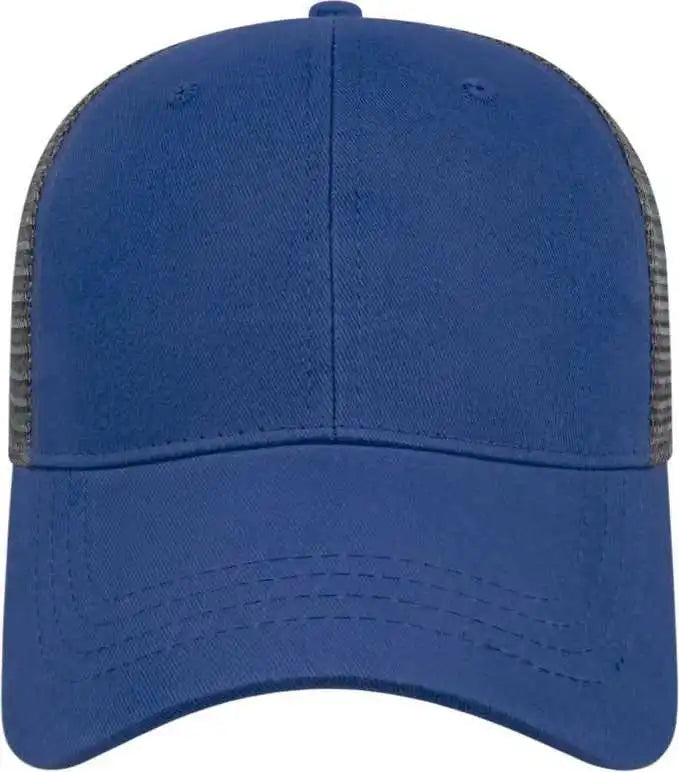 Cap America X500 x Tra Value Mesh Back Royal Charcoal Dark Gray / one Size Fits Most