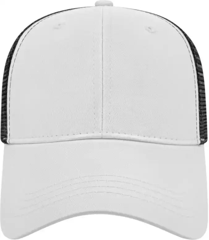 Cap America X500 x Tra Value Mesh Back - White Black - one Size Fits Most