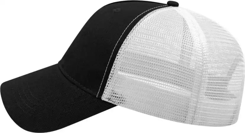 Cap America X600 x Tra Value Five Panel Mesh Back Black White / one Size Fits Most