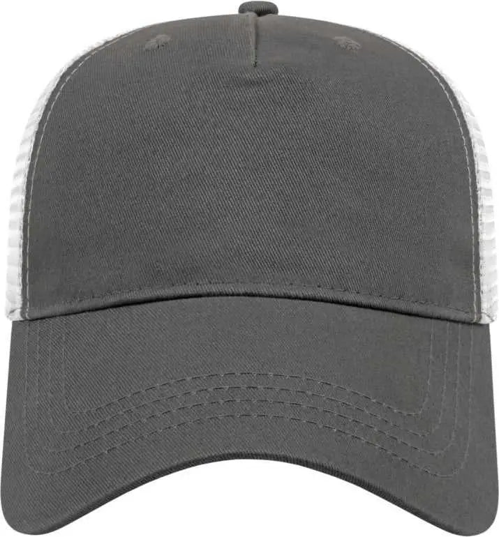 Cap America X600 x Tra Value Five Panel Mesh Back - Charcoal White