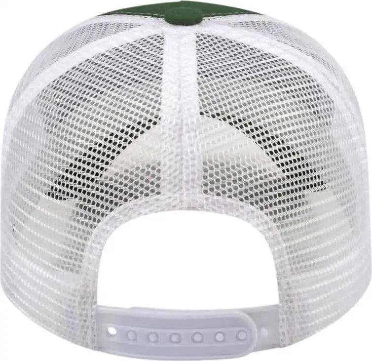 Cap America X600 x Tra Value Five Panel Mesh Back Dark Green White / one Size Fits Most