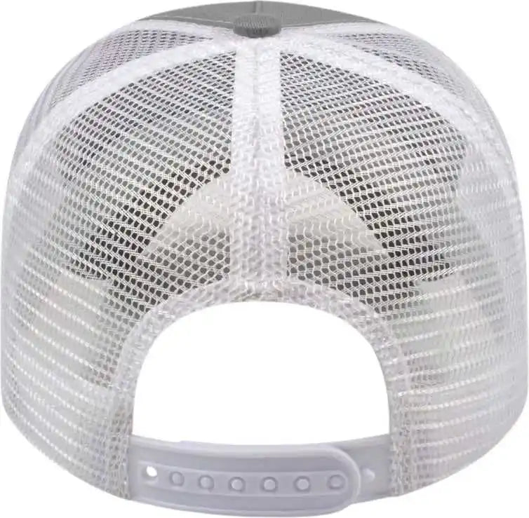 Cap America X600 x Tra Value Five Panel Mesh Back Gray White / one Size Fits Most