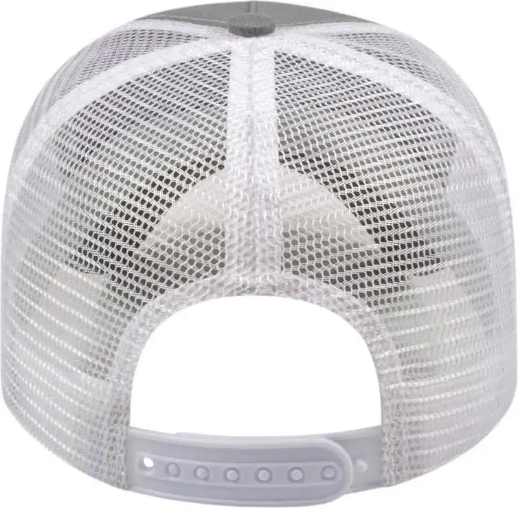 Cap America X600 x Tra Value Five Panel Mesh Back - Gray White