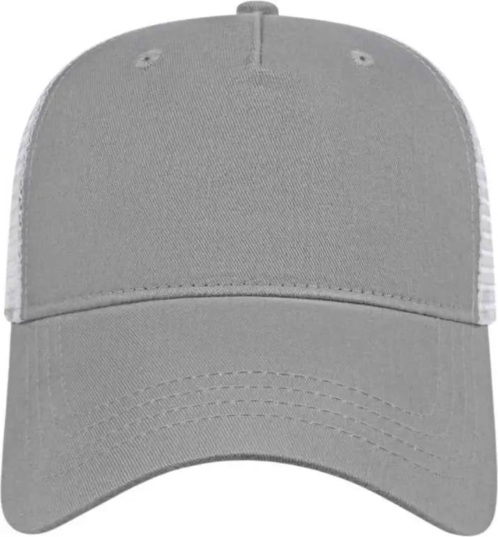 Cap America X600 x Tra Value Five Panel Mesh Back - Gray White