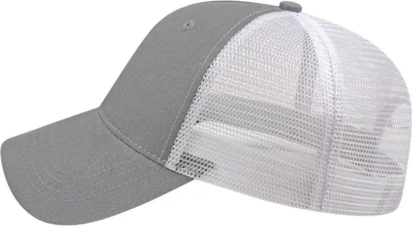 Cap America X600 x Tra Value Five Panel Mesh Back - Gray White