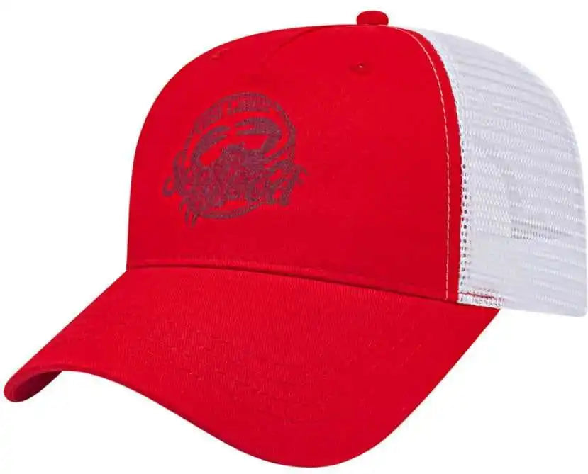 Cap America X600 x Tra Value Five Panel Mesh Back Red White / one Size Fits Most