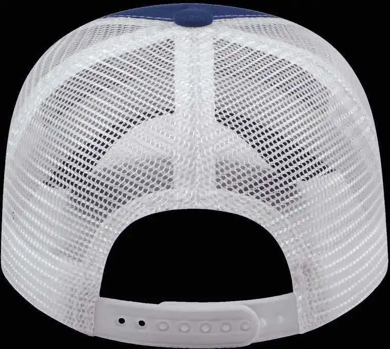 Cap America X600 x Tra Value Five Panel Mesh Back Royal White / one Size Fits Most