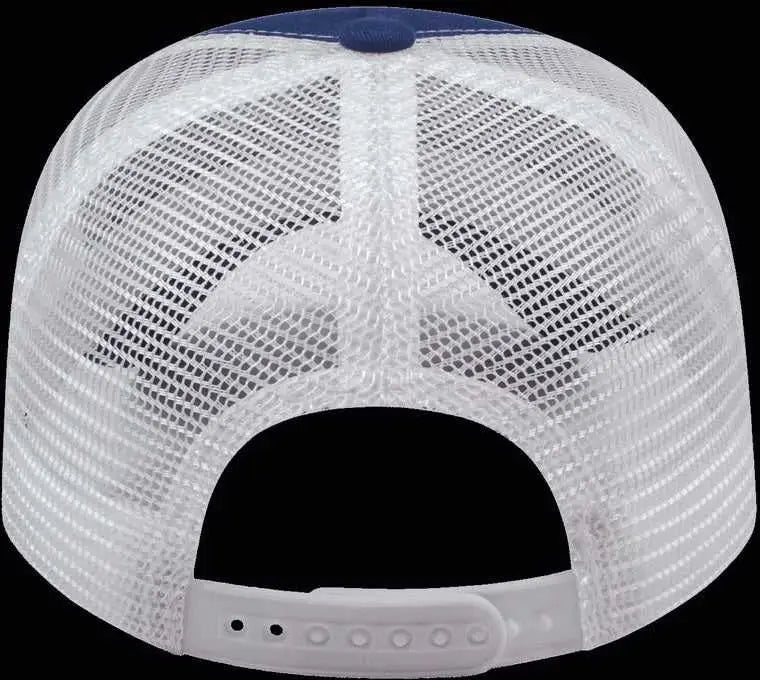 Cap America X600 x Tra Value Five Panel Mesh Back - Royal White