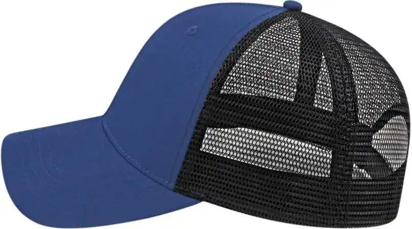 Cap America X800 x Tra Value Polyester Trucker Royal Black / one Size Fits Most