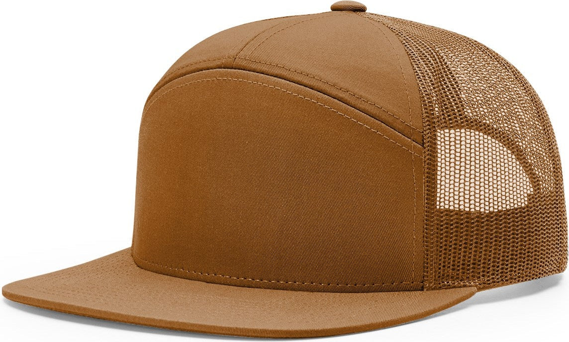 Caramel 7 Panel Trucker