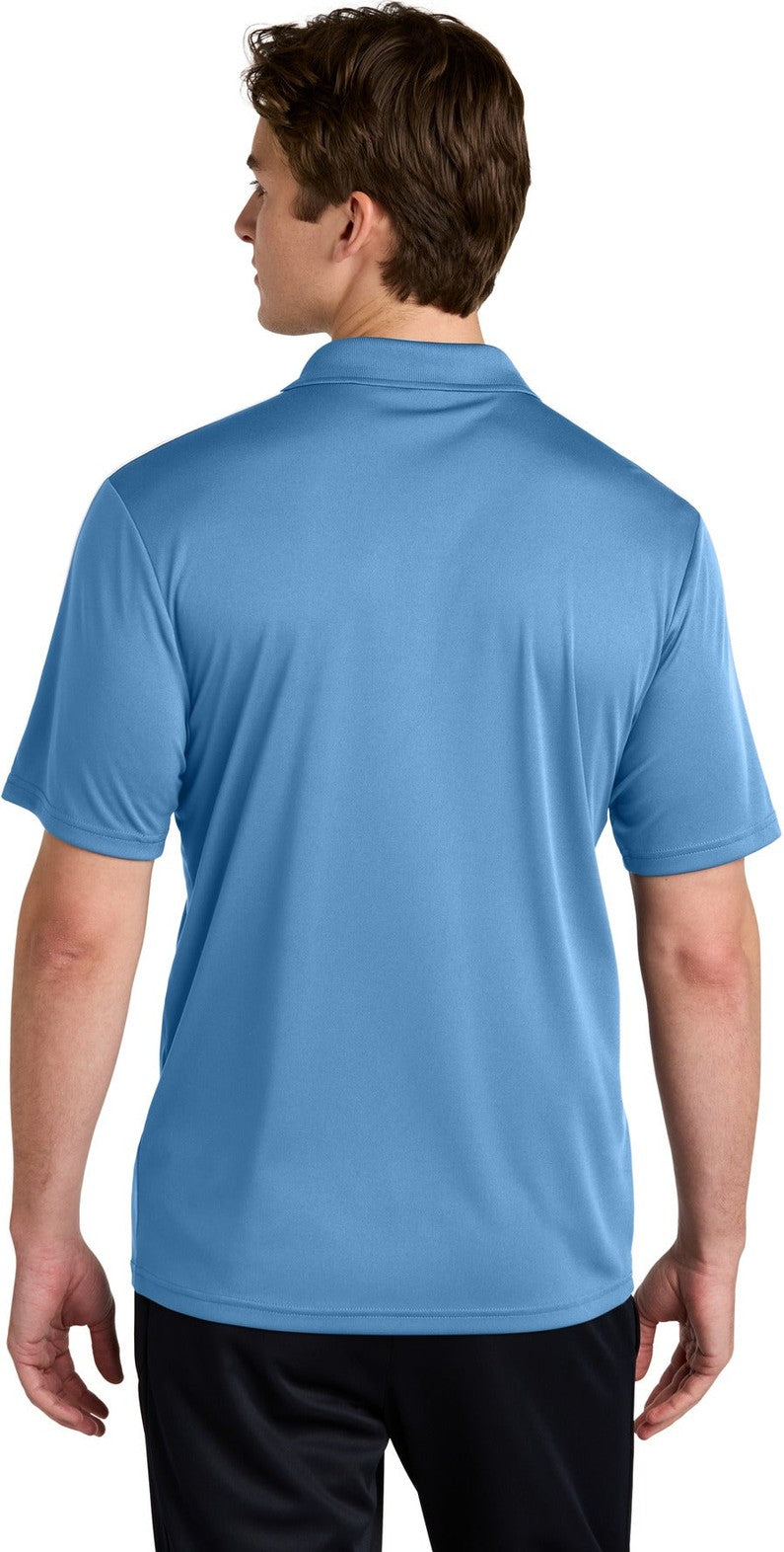 CarBl/Wht Sport-Tek Competitor United Polo ST104