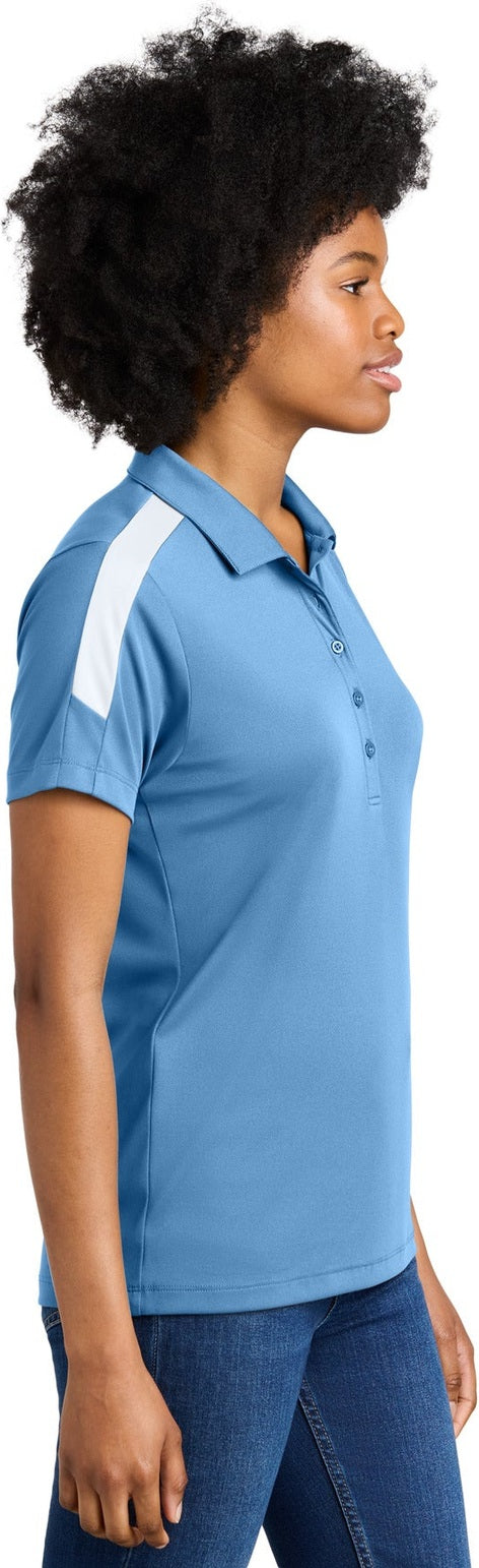 CarBl/Wht Sport-Tek Women's Competitor United Polo LST104