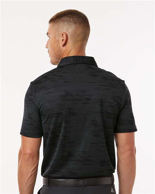 Carbon/ Black Ultimate365 Textured Stripe Polo - A2005