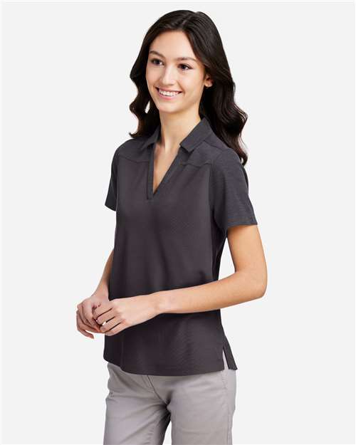 Carbon/ Carbon Heather Women&#39;s Fusion ChromaSoft™ Colorblock Polo - CE112CW