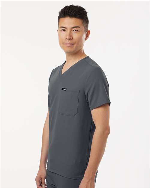 Carbon Grey Holmes Everyday 1-Pocket Scrub V-Neck Top - M10001