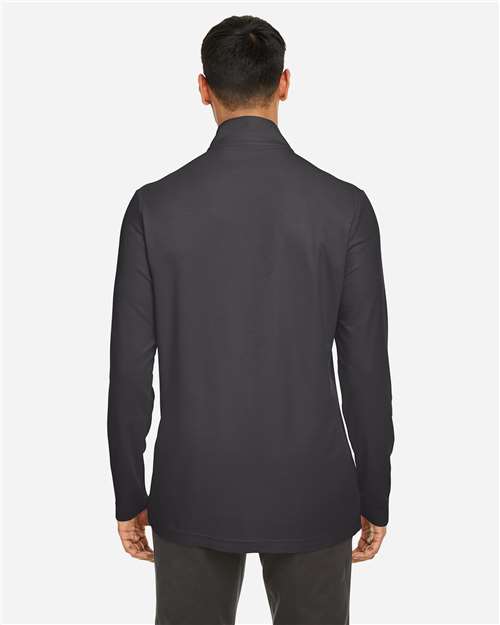 Carbon Men's Fusion ChromaSoft™ Pique Quarter-Zip Pullover - CE405